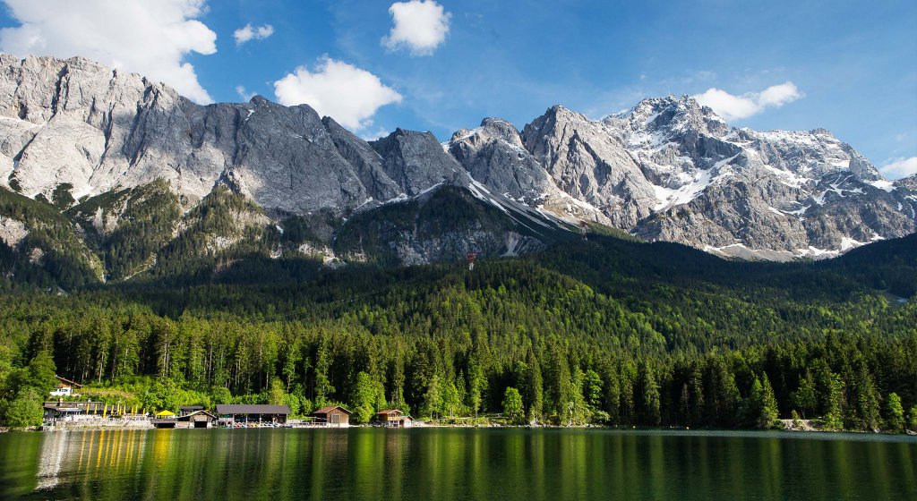 Lage, Anfahrt und Parken am Eibsee Der Eibsee